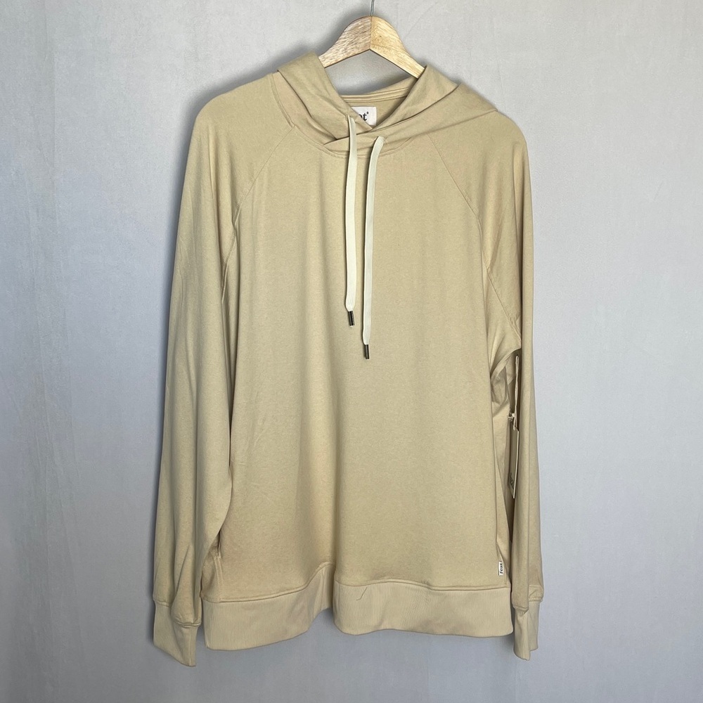 NWT Feat Unisex The Standard Hoodie Size L Oatmilk Soft Relaxed Fit Loungewear